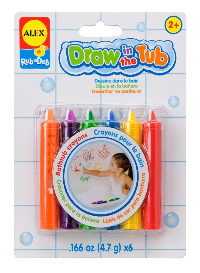 Rub a Dub Draw in the Tub Crayons - 6 bathtub crayons