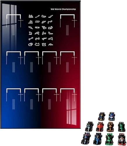 Wall Mount Display Stand - for Lego 77242-77251 Racing Car 50 x 80 CM