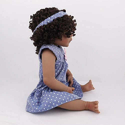 Reborn Baby Doll - 22 Inch Vinyl Brown Eyes