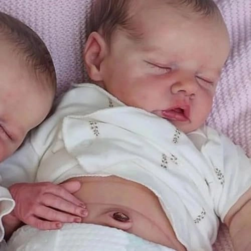 Reborn Baby Doll - 18 inch Silicone Boy and Girl Ages 3+ Bundle