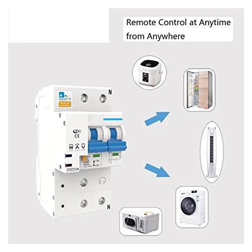 Smart WiFi Circuit Breaker Switch - 1/2P 10-100A 220V