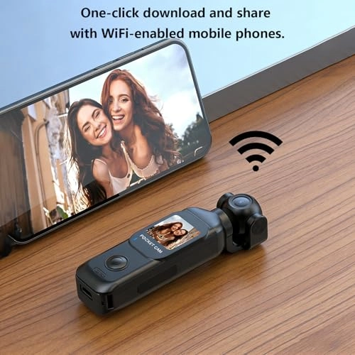4K Vlogging Camera - 130° Rotating Lens