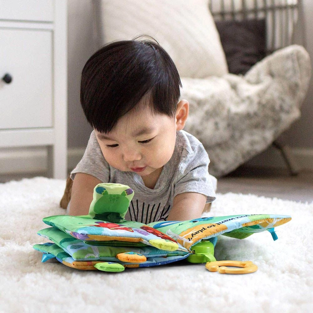Turtle Busy Day Fabric Book - 3 months+