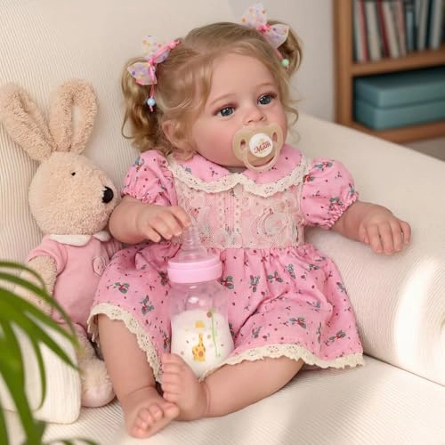 Reborn Baby Doll - 17-Inch Soft Cloth Body Sleeping Ages 3+