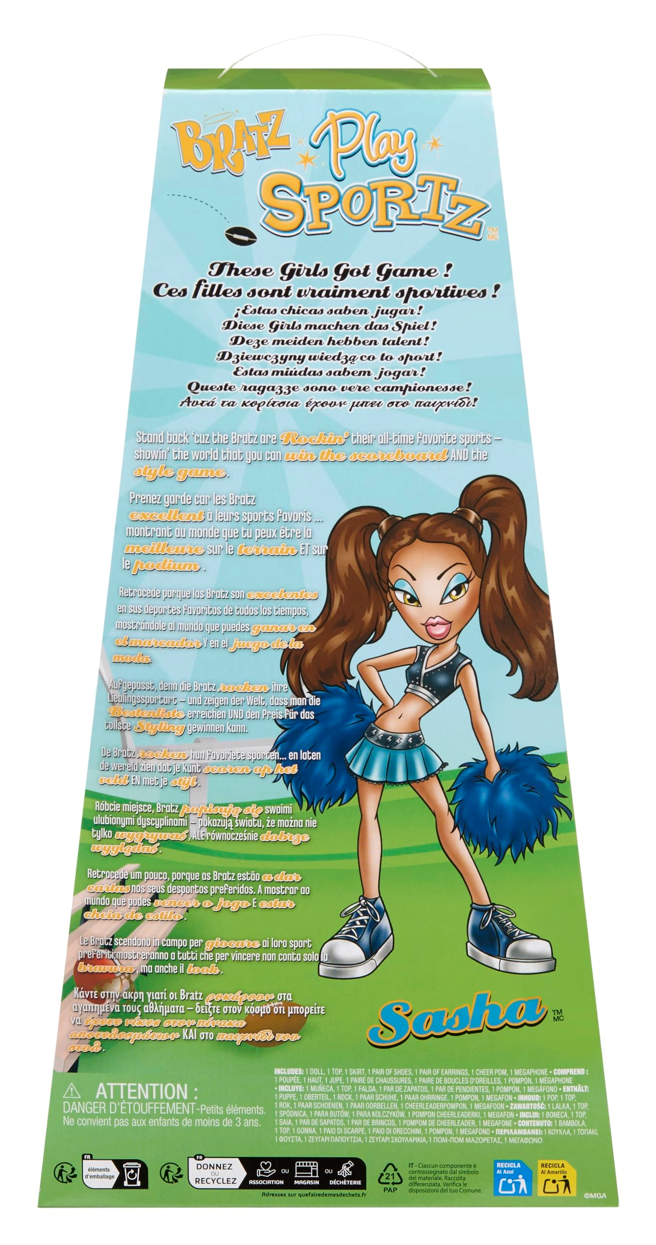 Sasha Fashion Doll - Play Sportz Cheerleading