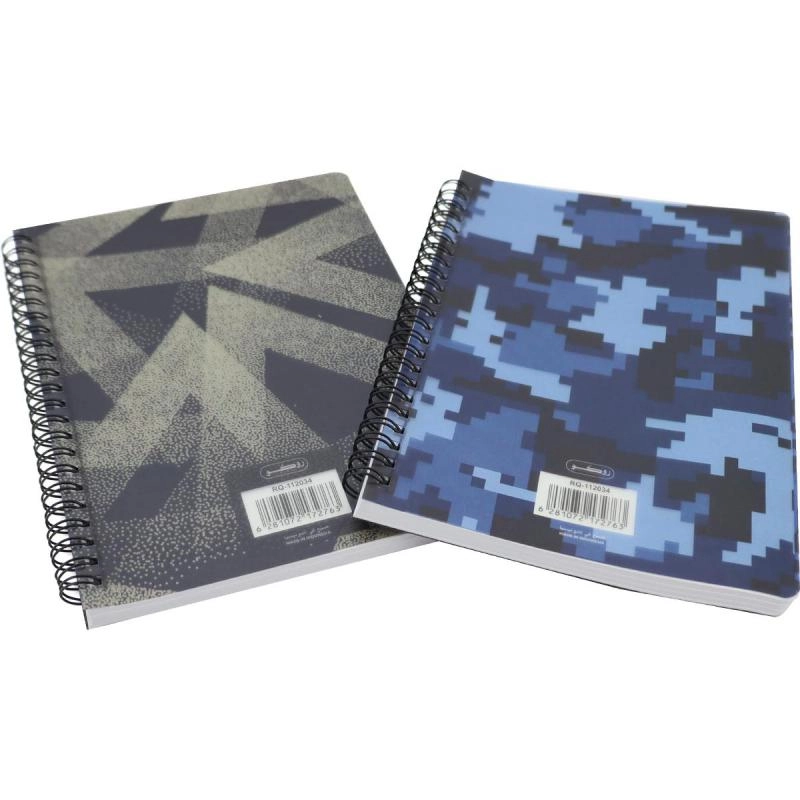 Notebook 19 X 26 cm Spiral - Grid 100 Sheets