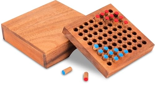 Halma - Travel Mini Wooden Box