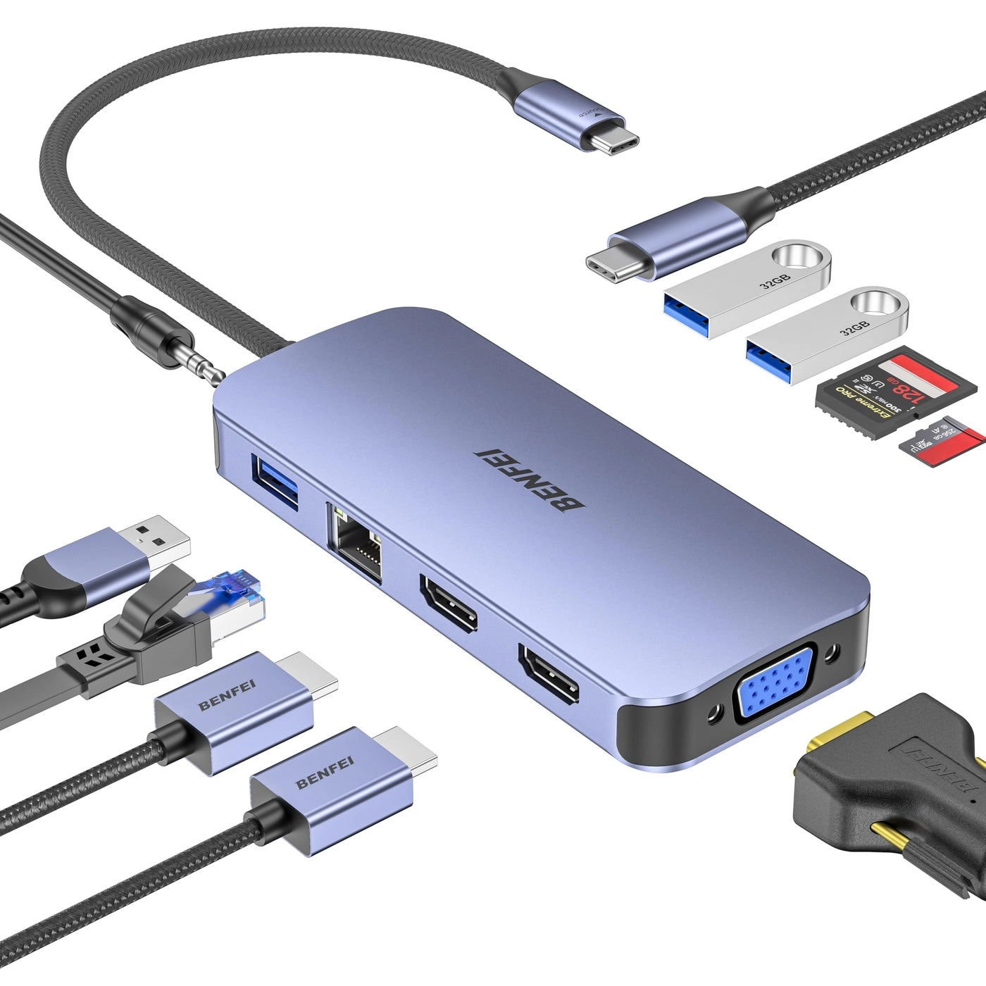 Benfei USB C Hub - 3.0