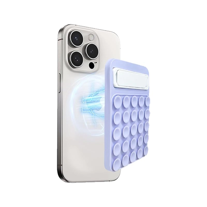 Zuooiec Silicone Suction Phone Case with Kickstand