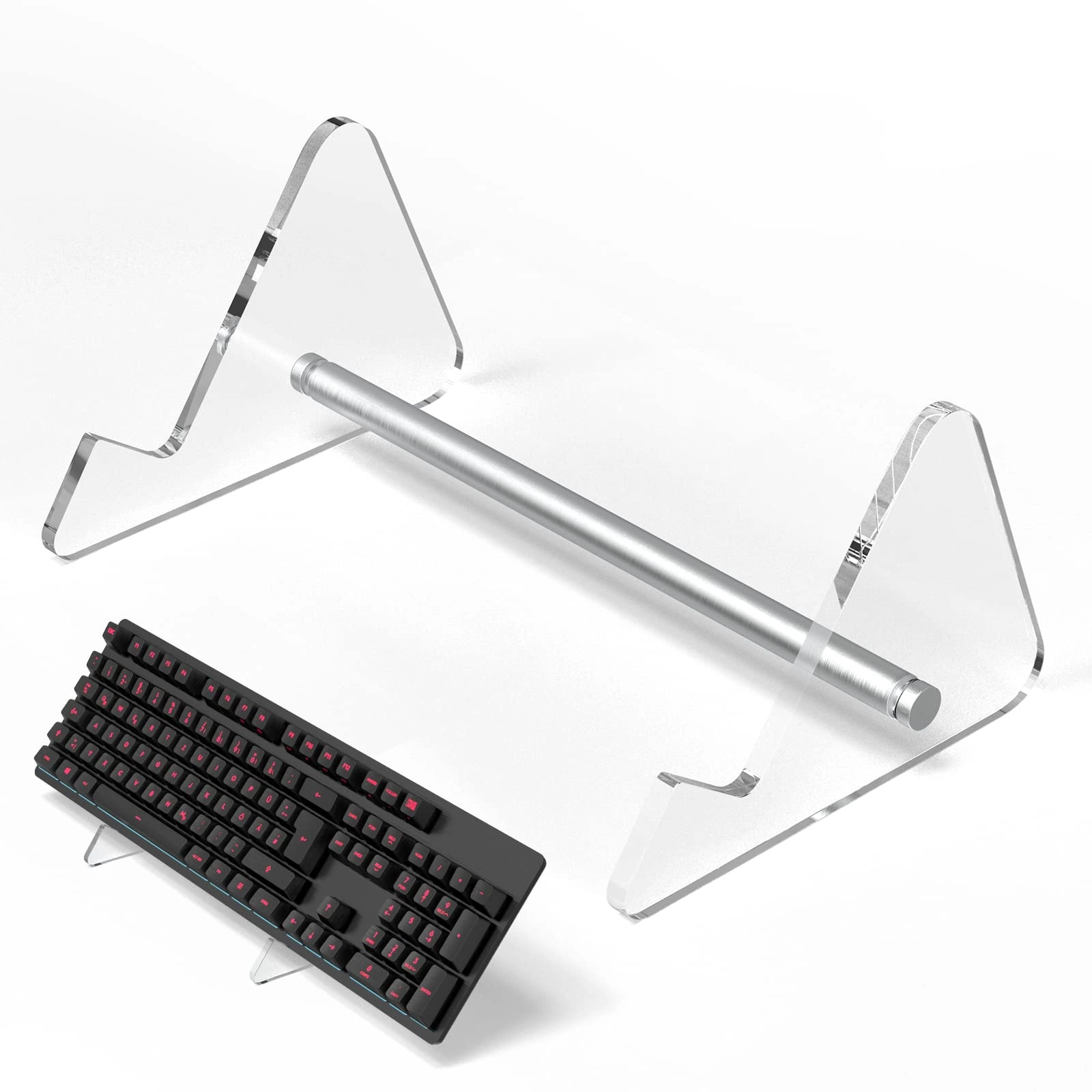 RUNJRX Keyboard Stands - 1-Tier Transparent