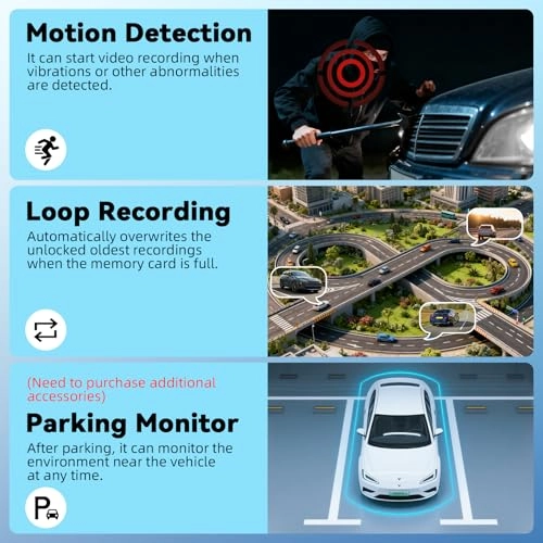 Mirror Dash Cam - 1080p 30FPS