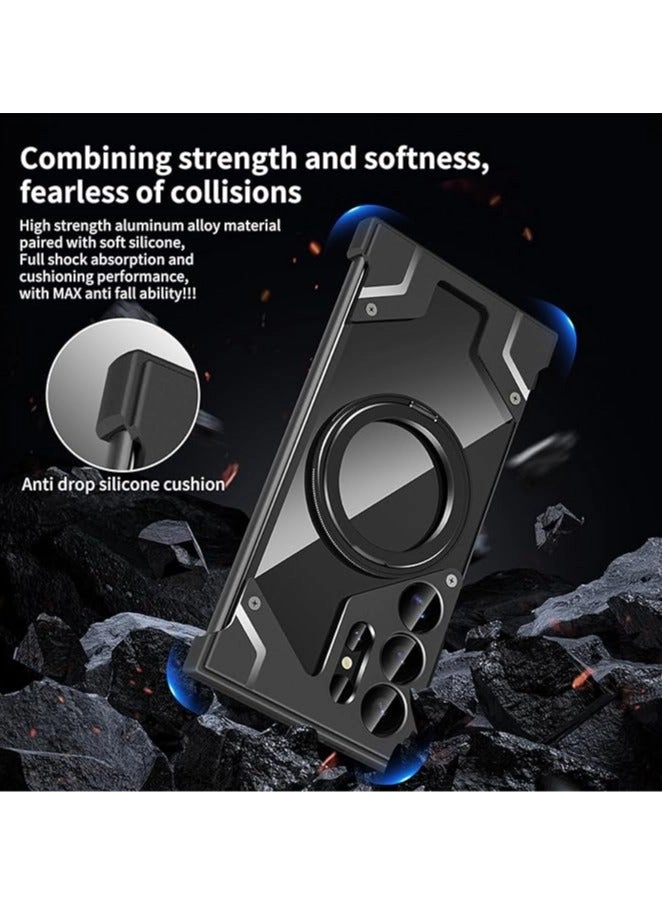 Frameless Metal Case with MagSafe for Samsung Galaxy S24Ultra