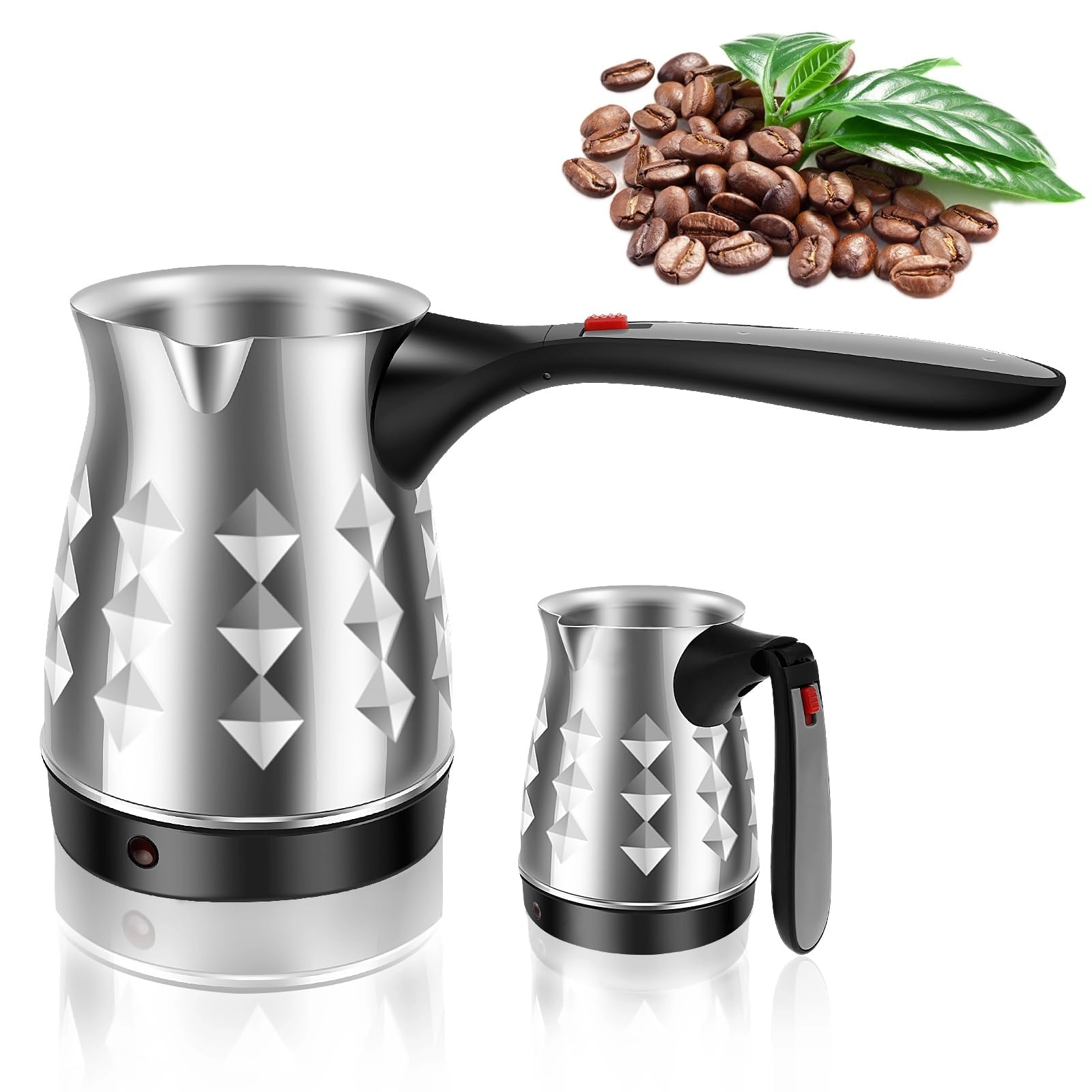 Electric Turkish Coffee Maker - 500ml Portable Even Heating