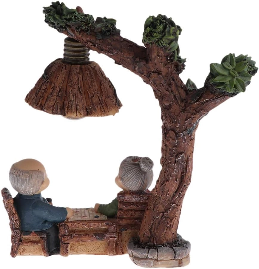 Elderly Couple Figurines - Resin
