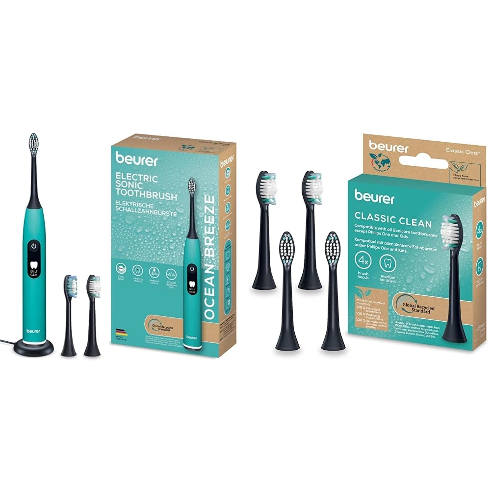 SC 50 - Power toothbrush + SC Classic - Pack of 4 Brushheads (Medium Hardness)