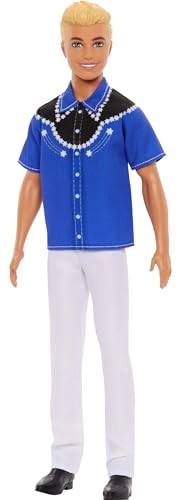 Barbie Fashionistas 65th Anniversary Western Look Ken Doll - 29.21 cm Blonde Ages 3+