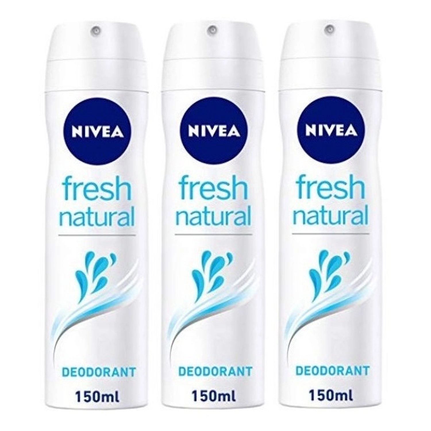 NIVEA Fresh Natural - 3 x 150ml