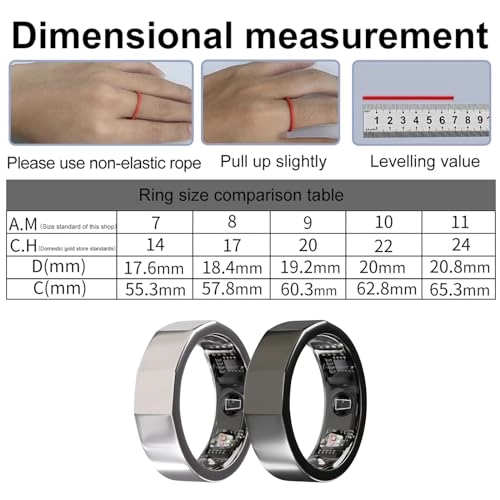 Smart Health Ring - 5ATM waterproof 7 days battery life