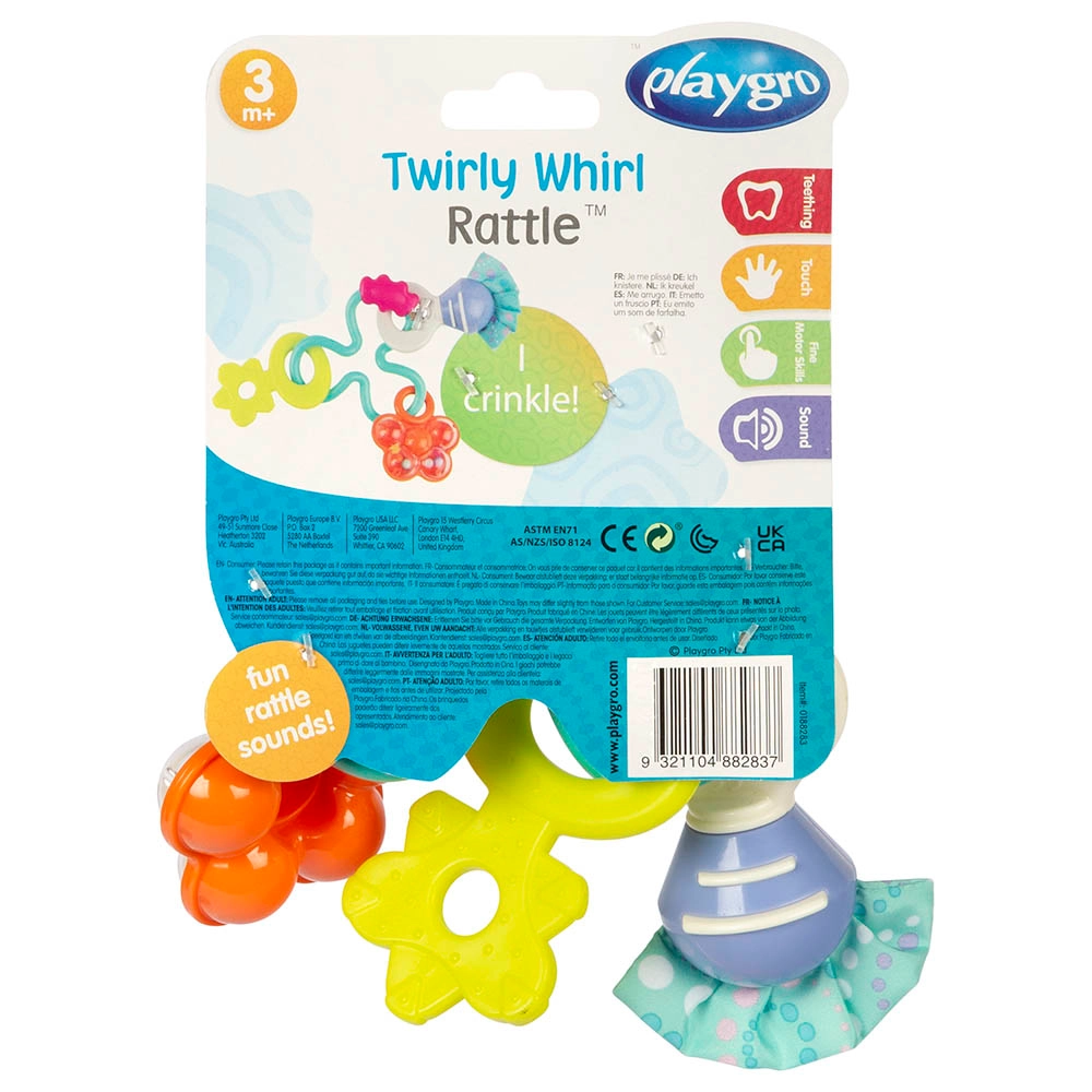 Twirly Whirl Rattle - Suitable for 3 months and above