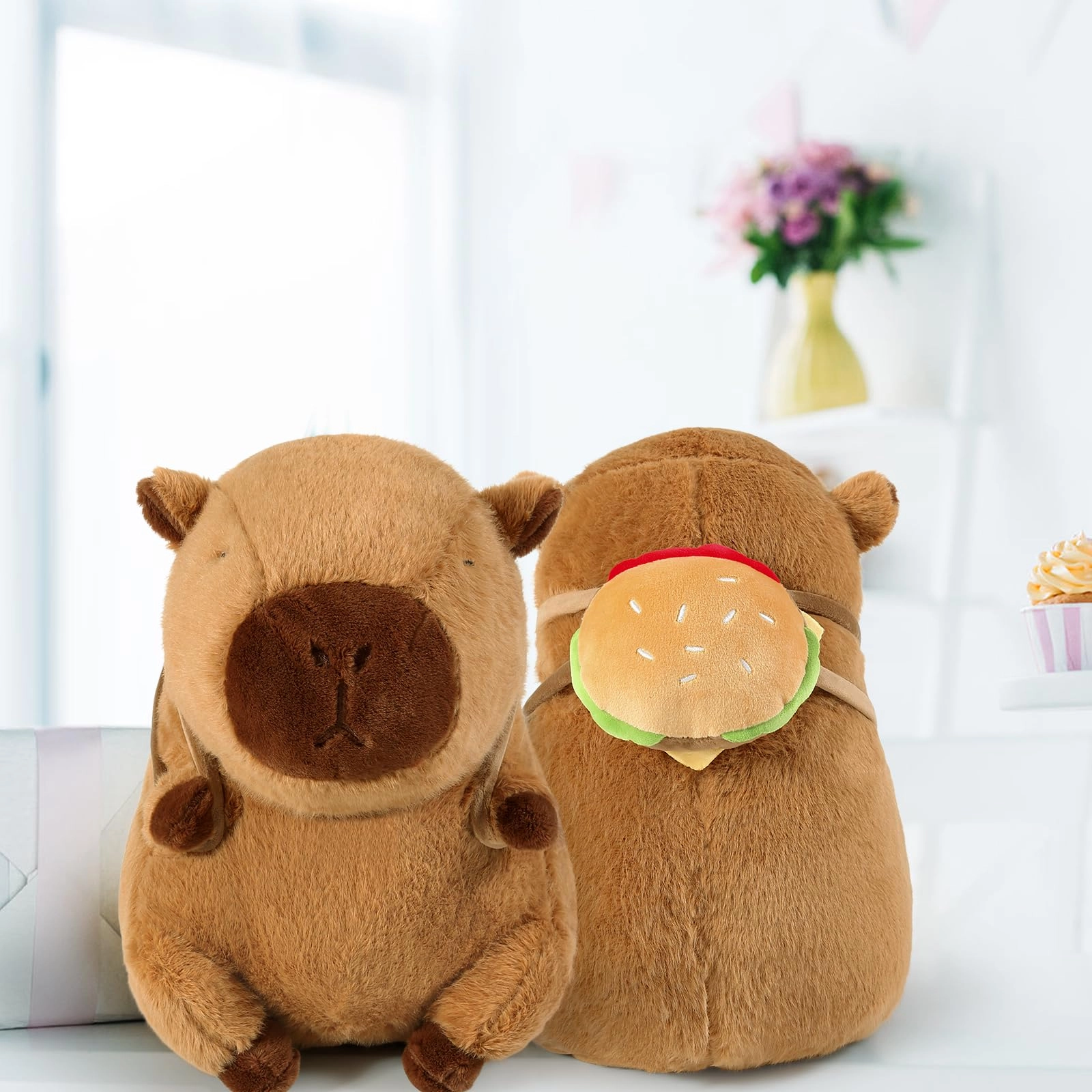 Capybara Plush - 9 inch Strawberry Hat