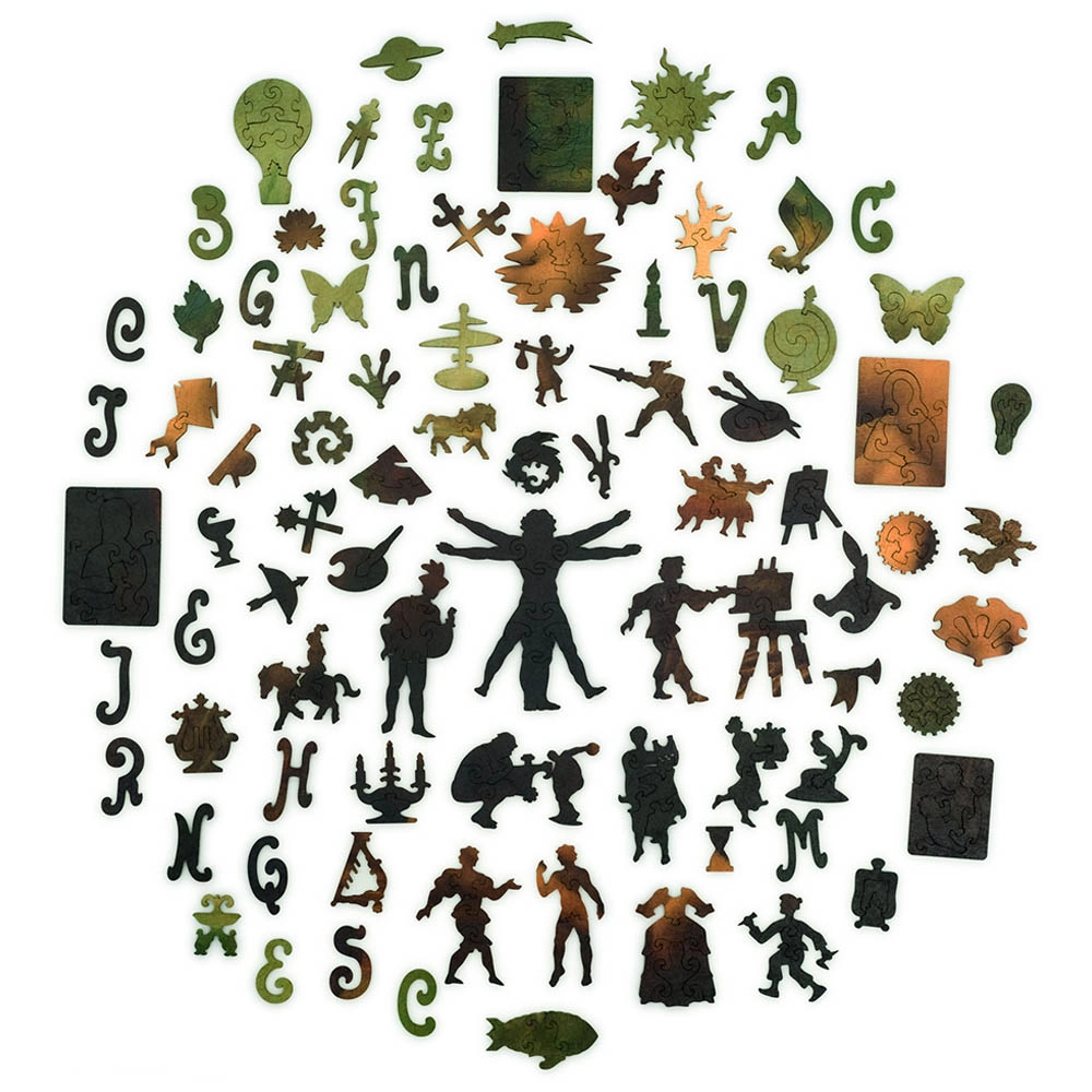 Monna Lisa Wooden Puzzle (4107390-Art_Mona_Lisa) - 1000 pcs