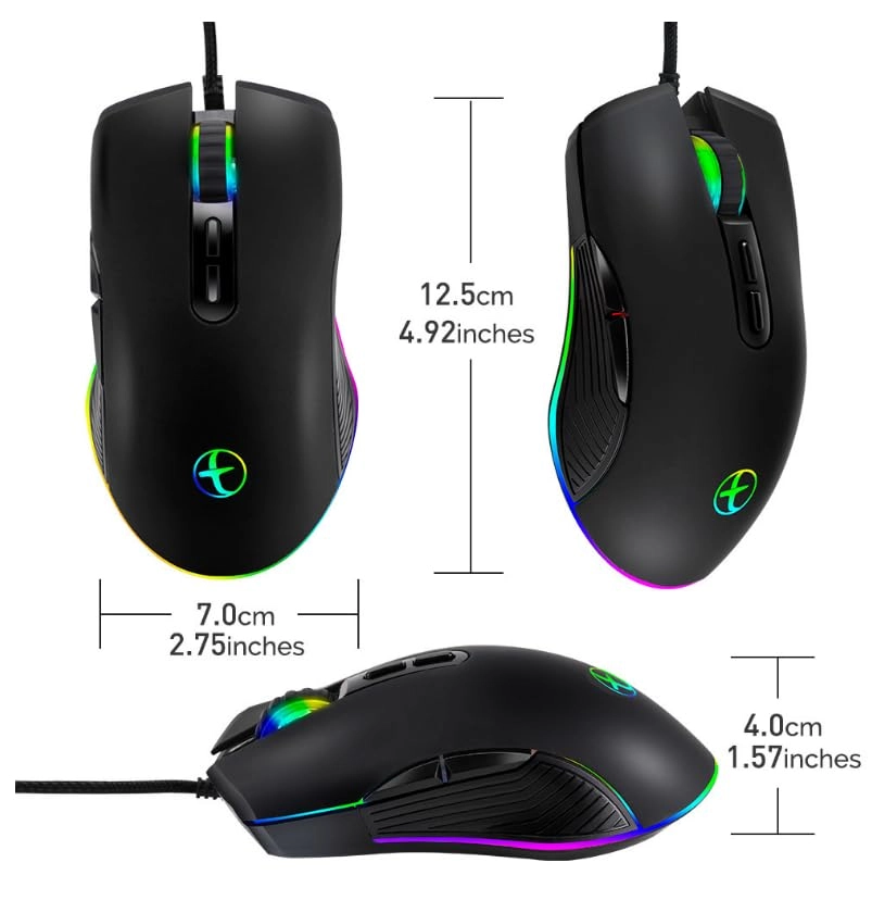 Wired Gaming Mouse - usb-C cable