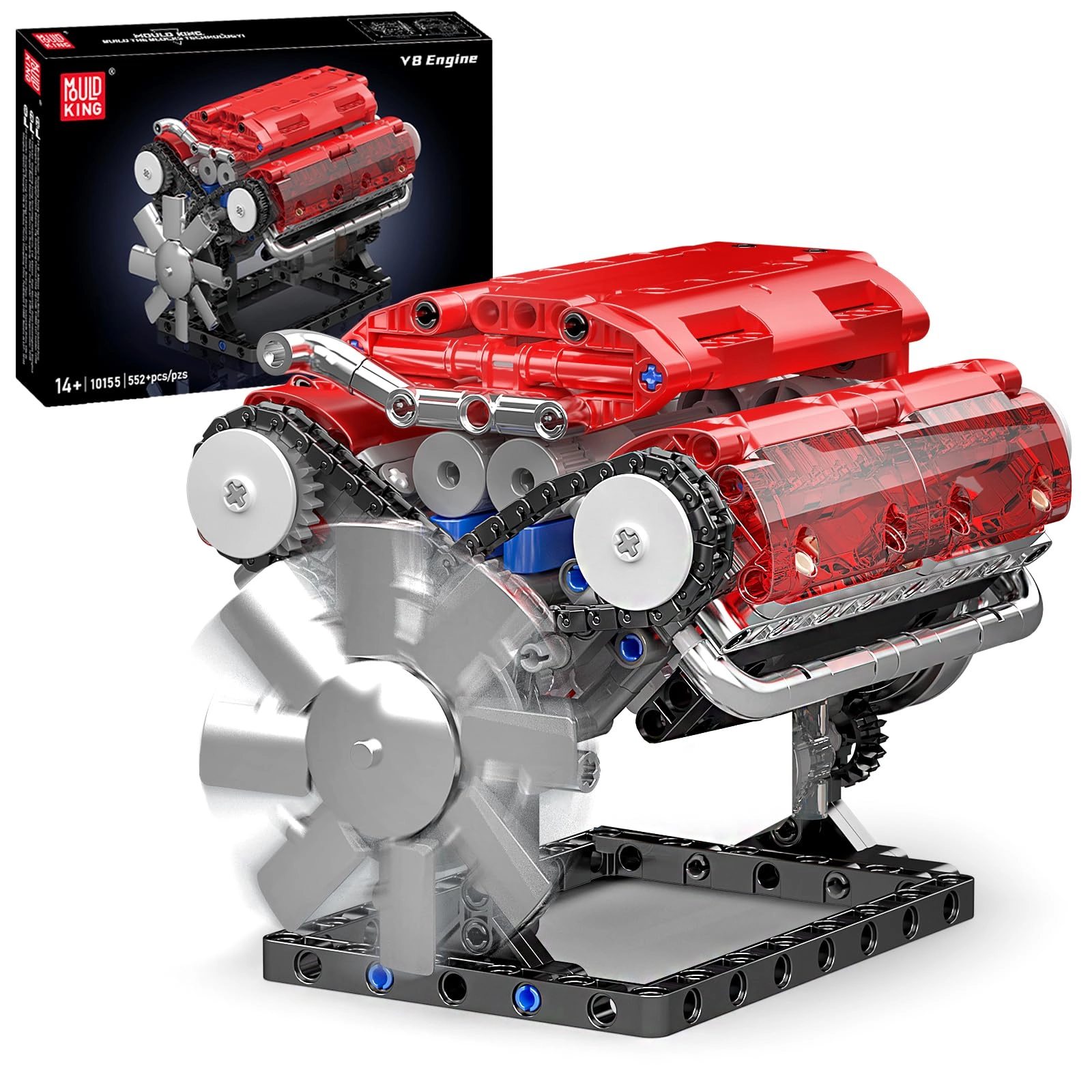 mould king 10155 Technik V8 Motor