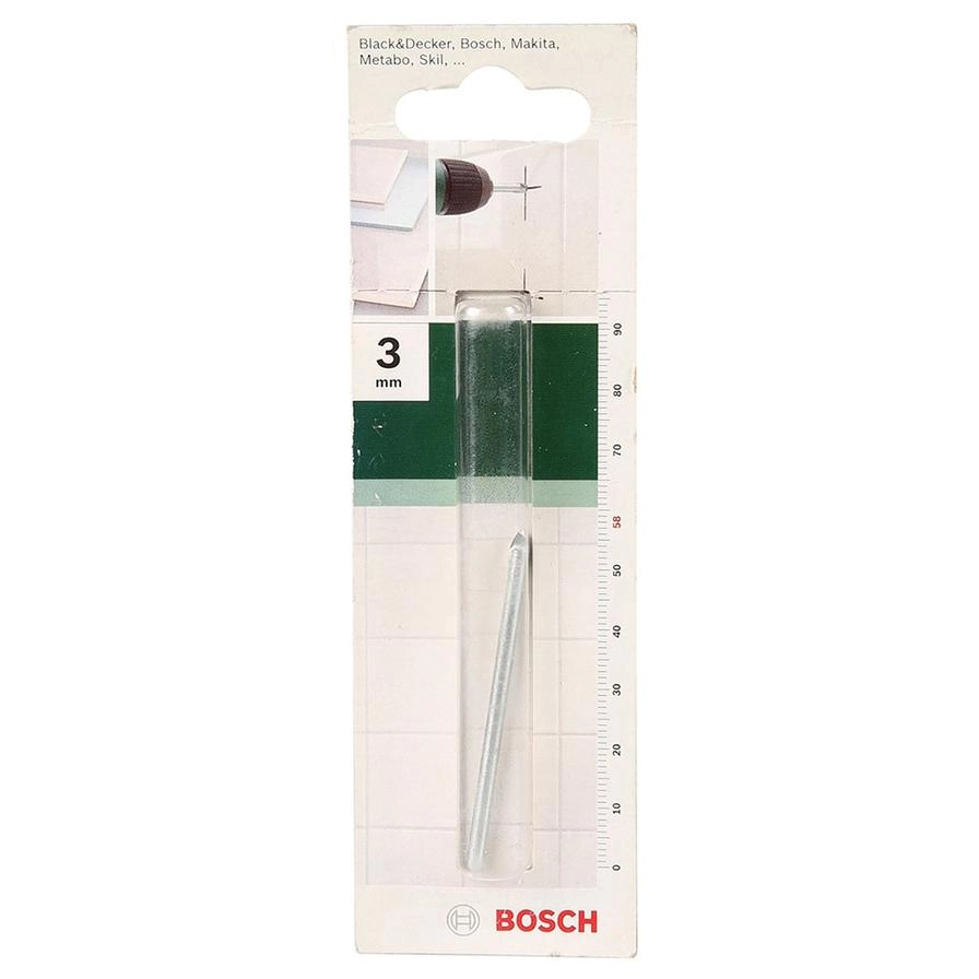 Bosch Glass Driller Bit - 3 mm x 65 mm