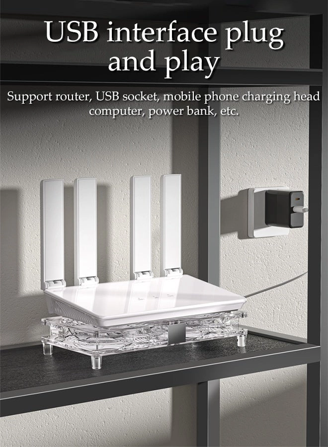 USB Router Radiators - two cooling fans