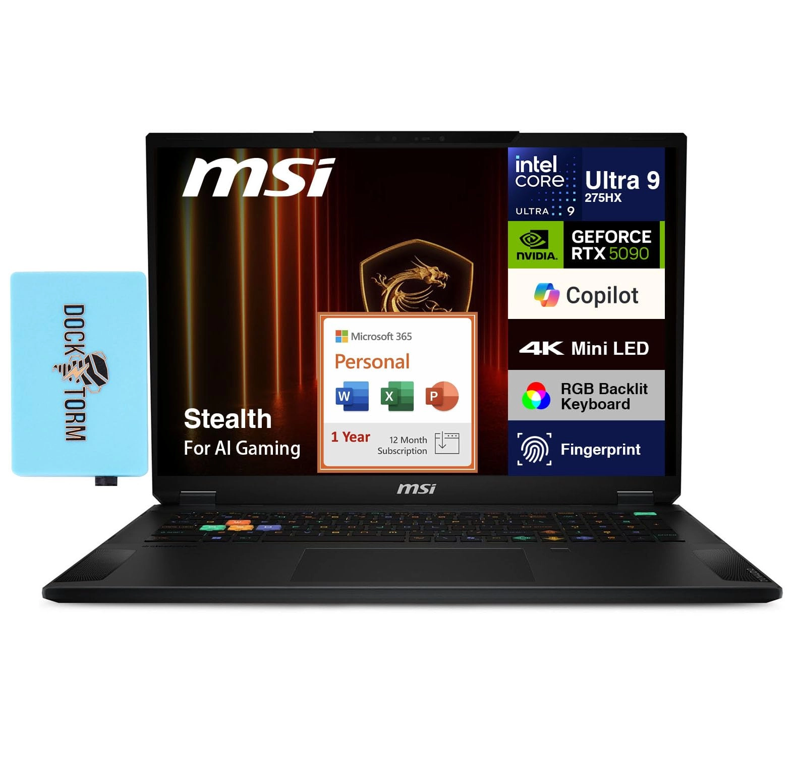 MSI Stealth - 18'' Ultra 9-275HX 64GB sdram 8TB PCIe SSD