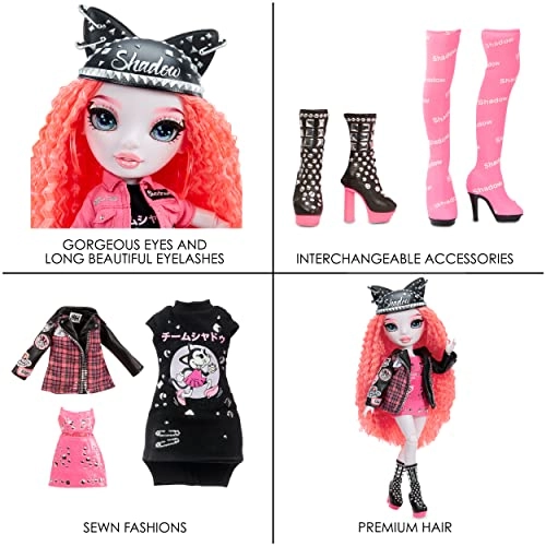 Mara Pinkett Fashion Doll - Neon Pink Mix & Match Outfits Rockband Accessories Ages 6+