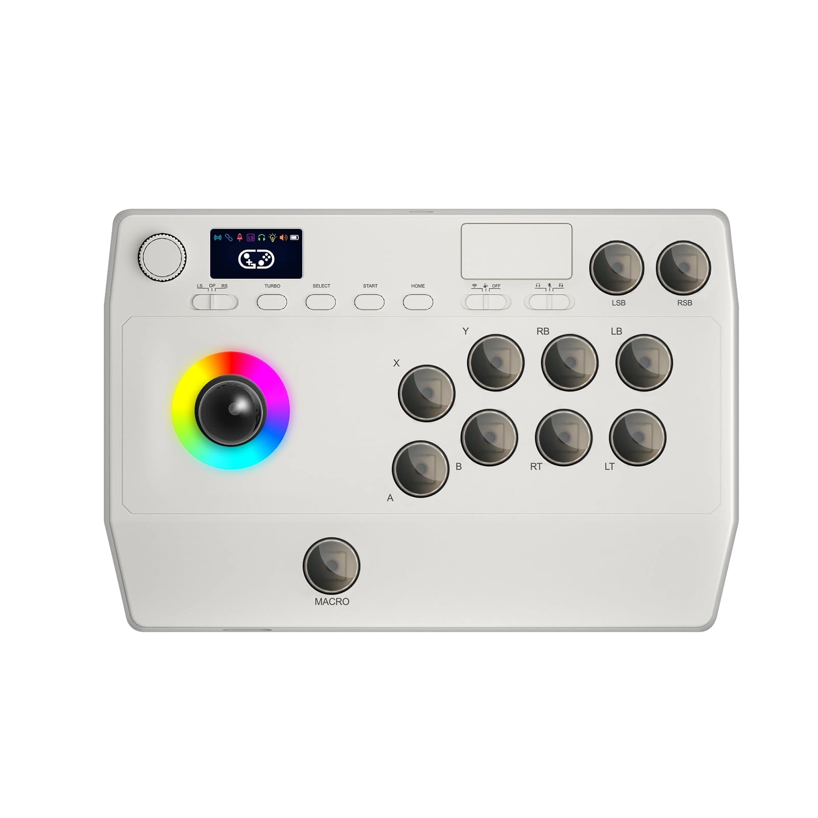 Saitake Arcade Stick - White Android, IOS, Nintendo Switch 1/2, PC, Playstation 3/4
