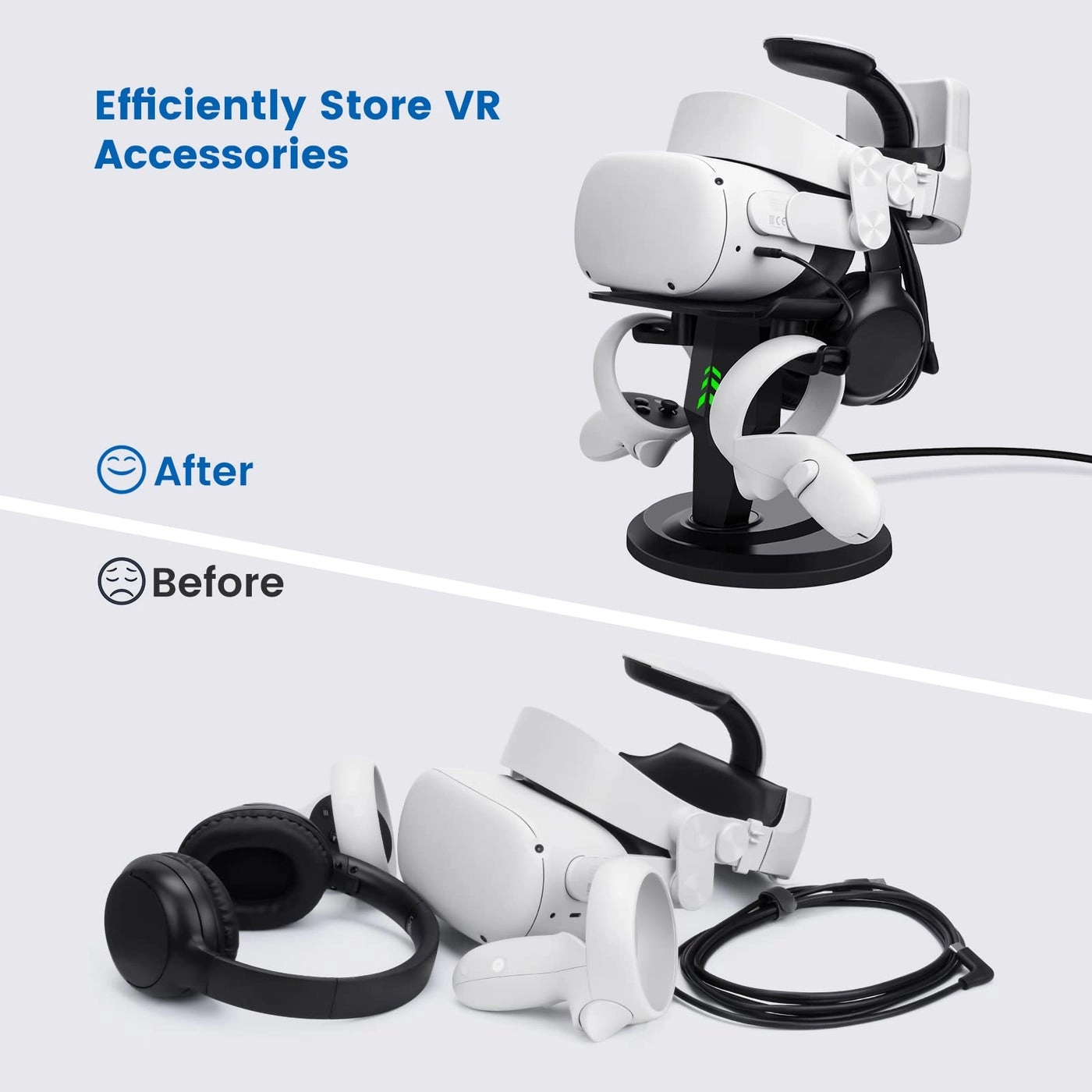VR Stand - Headset Charging Dock Wide Compatibility