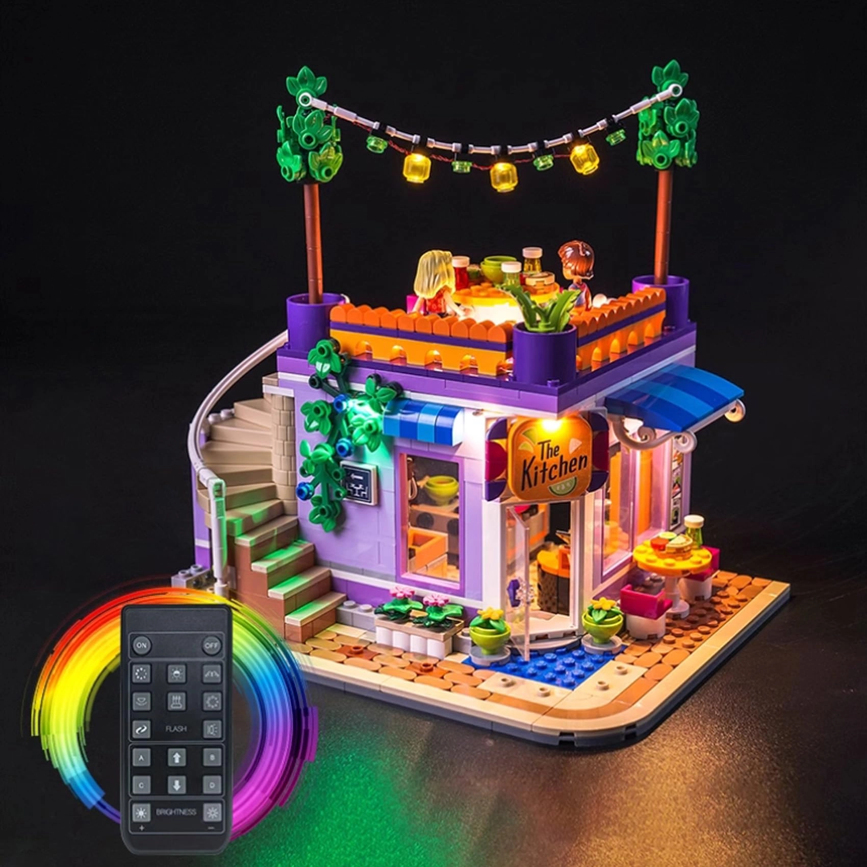 FEIFANBOYANG LED Light kit - for Lego 41747 Rooftop Restaurant Remote Control