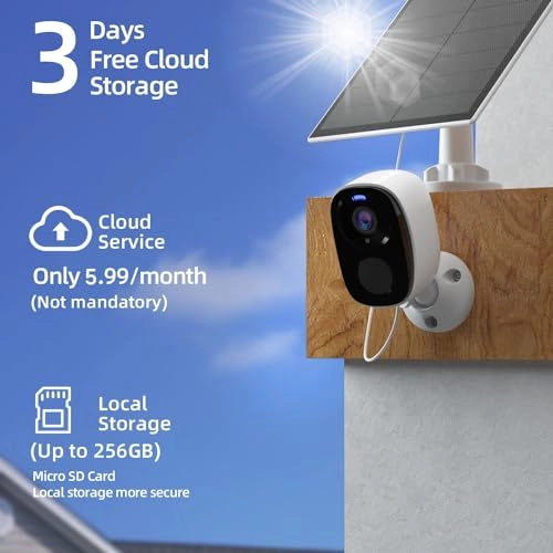 Solar-Powered Security Camera 2K