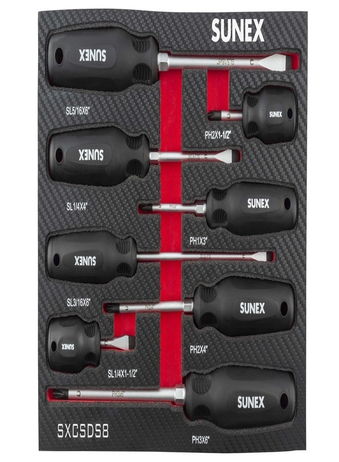 SXCSDS8 Magnetic Slotted and Phillips Screwdriver Set
