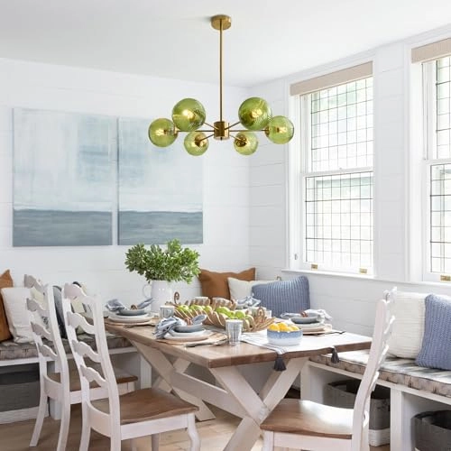 L1161 - 6-Light Green Adjustable Height