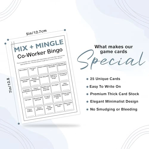 Office Bingo Cards - Adult 25