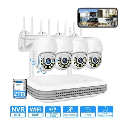 8CH Wireless CCTV System - 3MP