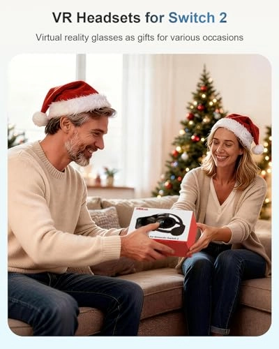 VR Headset for Nintendo Switch 2 - Adjustable HD Lenses Comfortable Head Strap