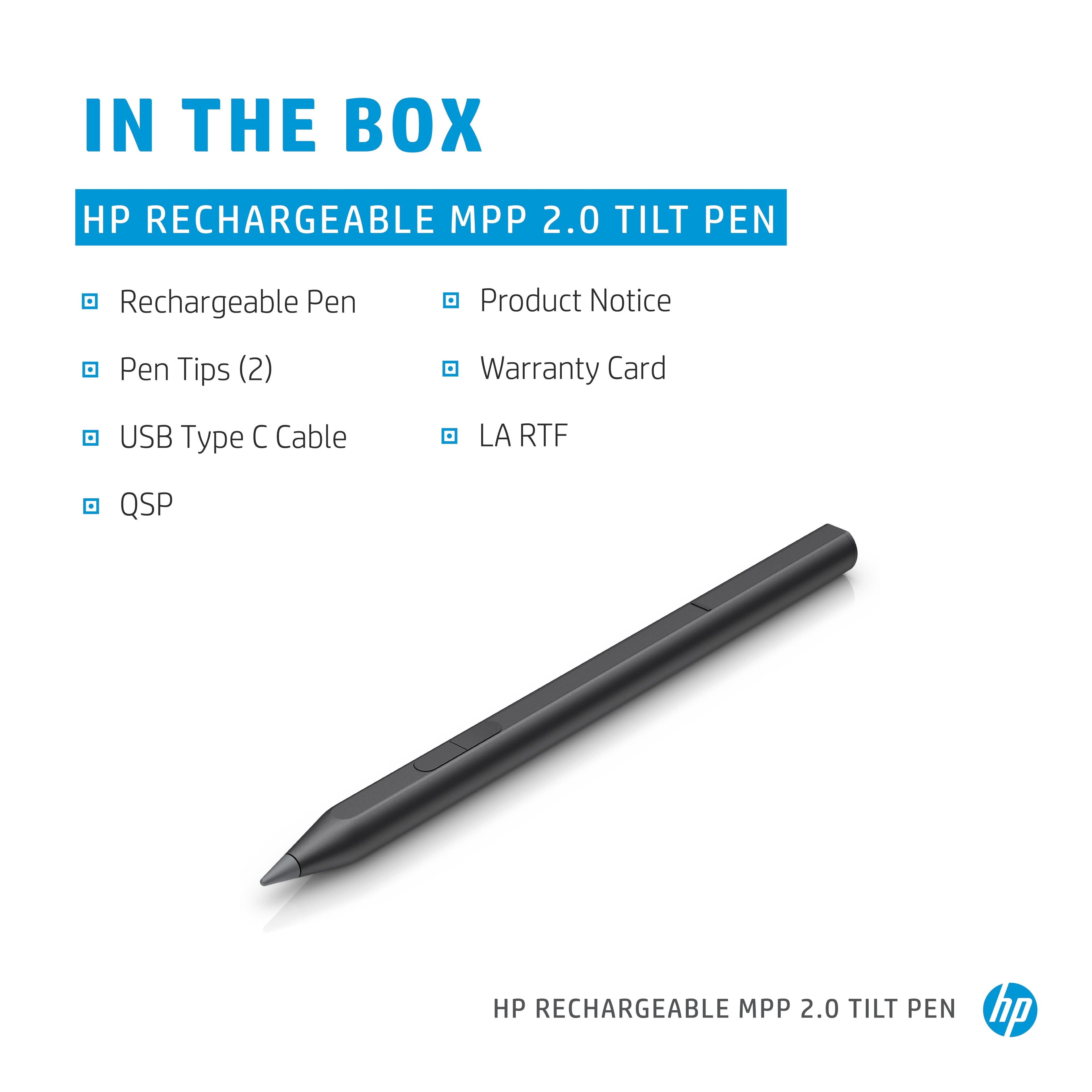 MPP 2.0 Tilt Pen - USB-C rechargeable Black