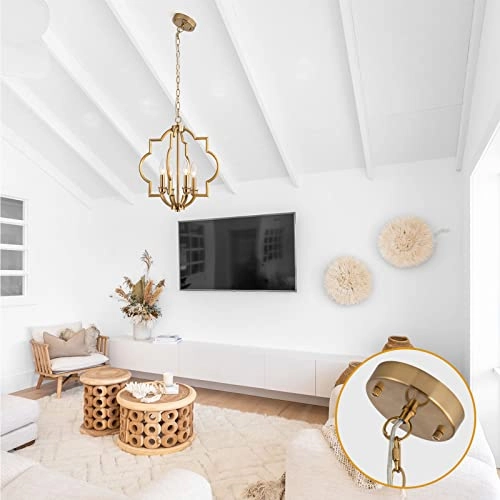 Farmhouse Chandelier - 17.5"- 59.5 inch