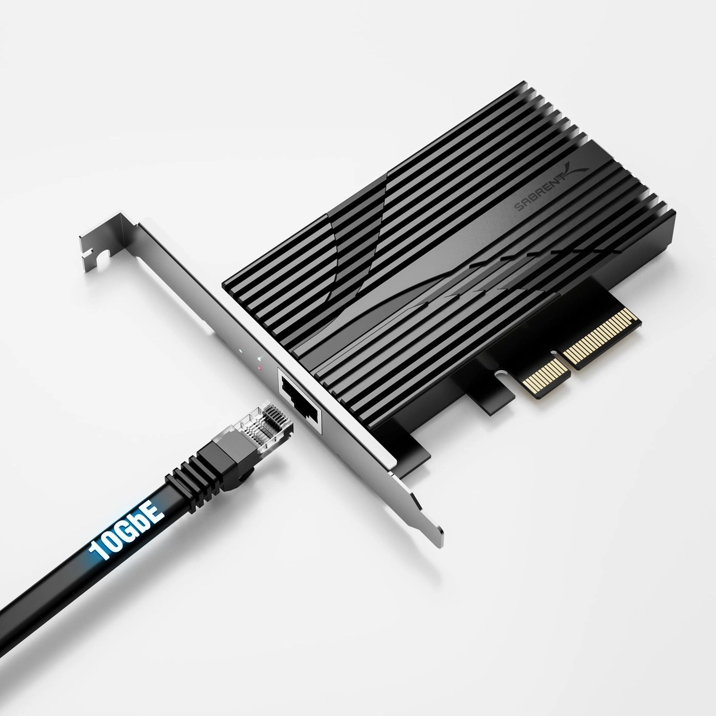 Sabrent 10 Gigabit Ethernet PCIe Network Adapter - PCIe 3.0 x4