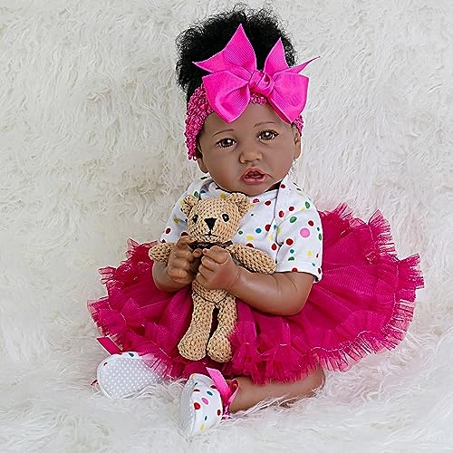 Reborn Baby Doll - 20- Inch African American Ages 3+