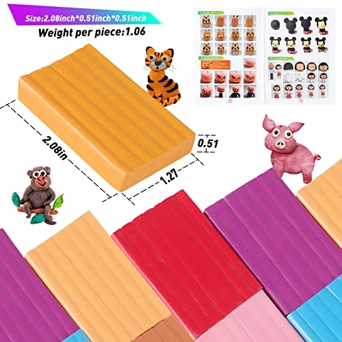 Polymer Clay Starter kit - 50 pieces