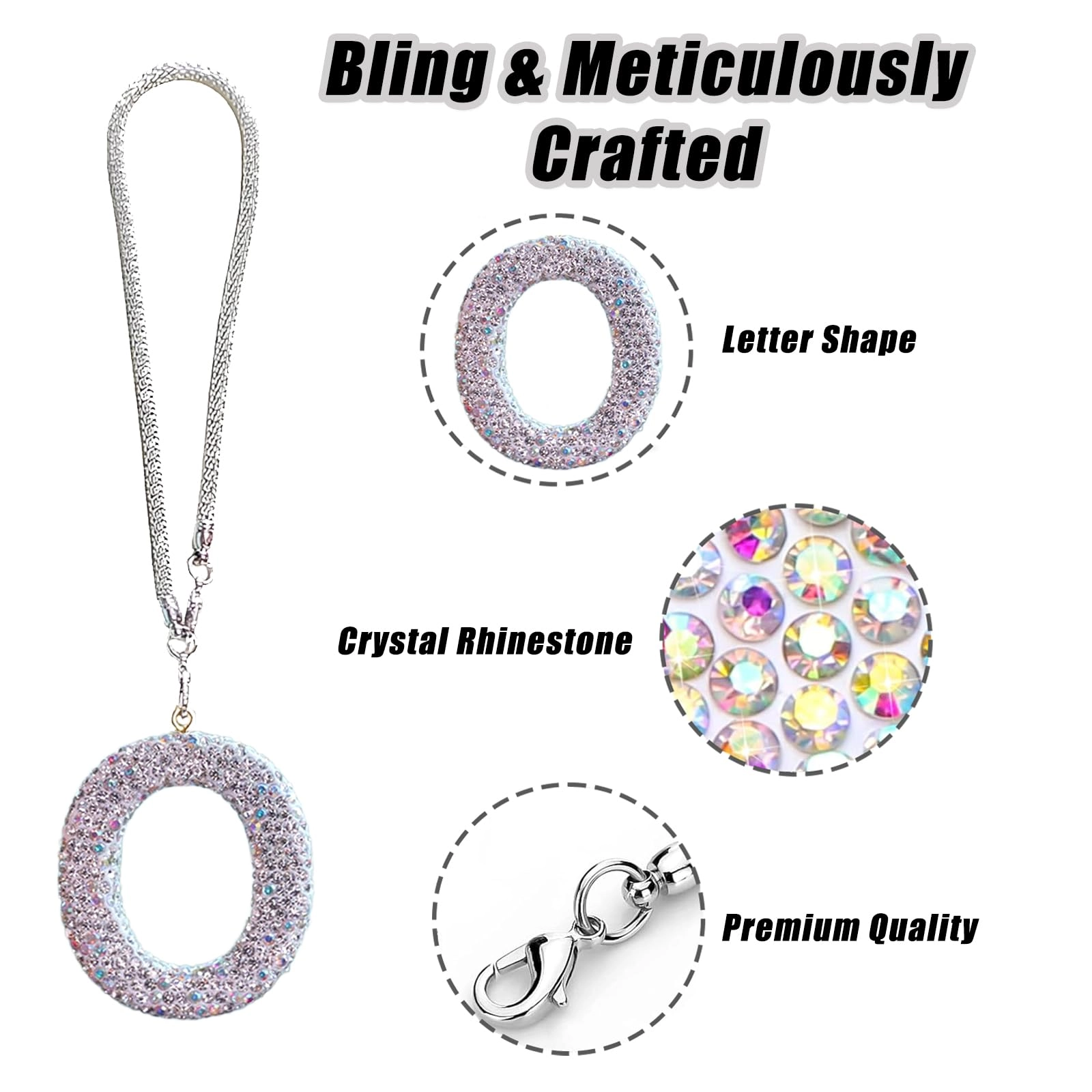 Bling Car Letter Charm
