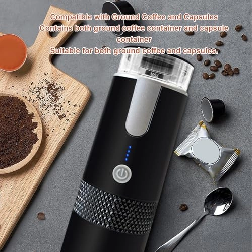 Portable Coffee Maker - 110ml capsules ground coffee