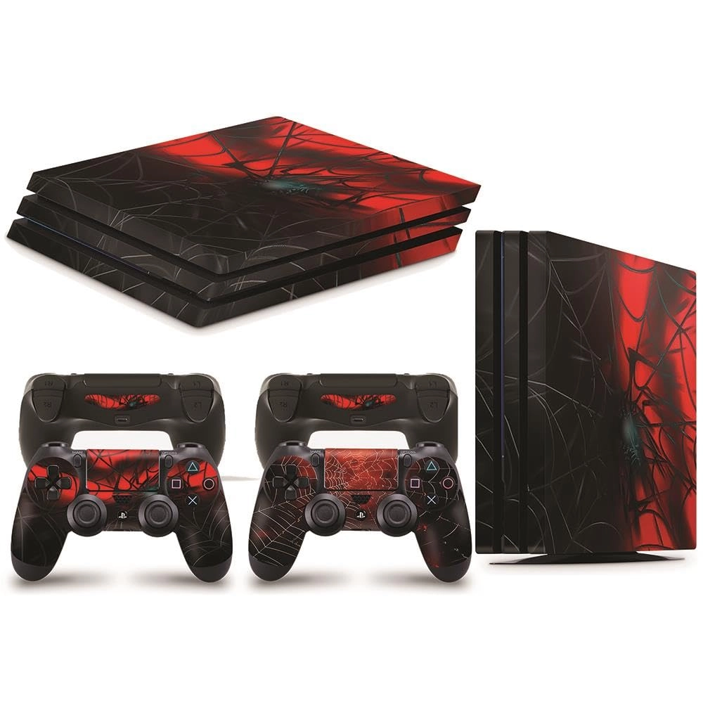 giZmoZ n gadgetZ PS4 Pro Console Spider Skin Decal + Controller Skins