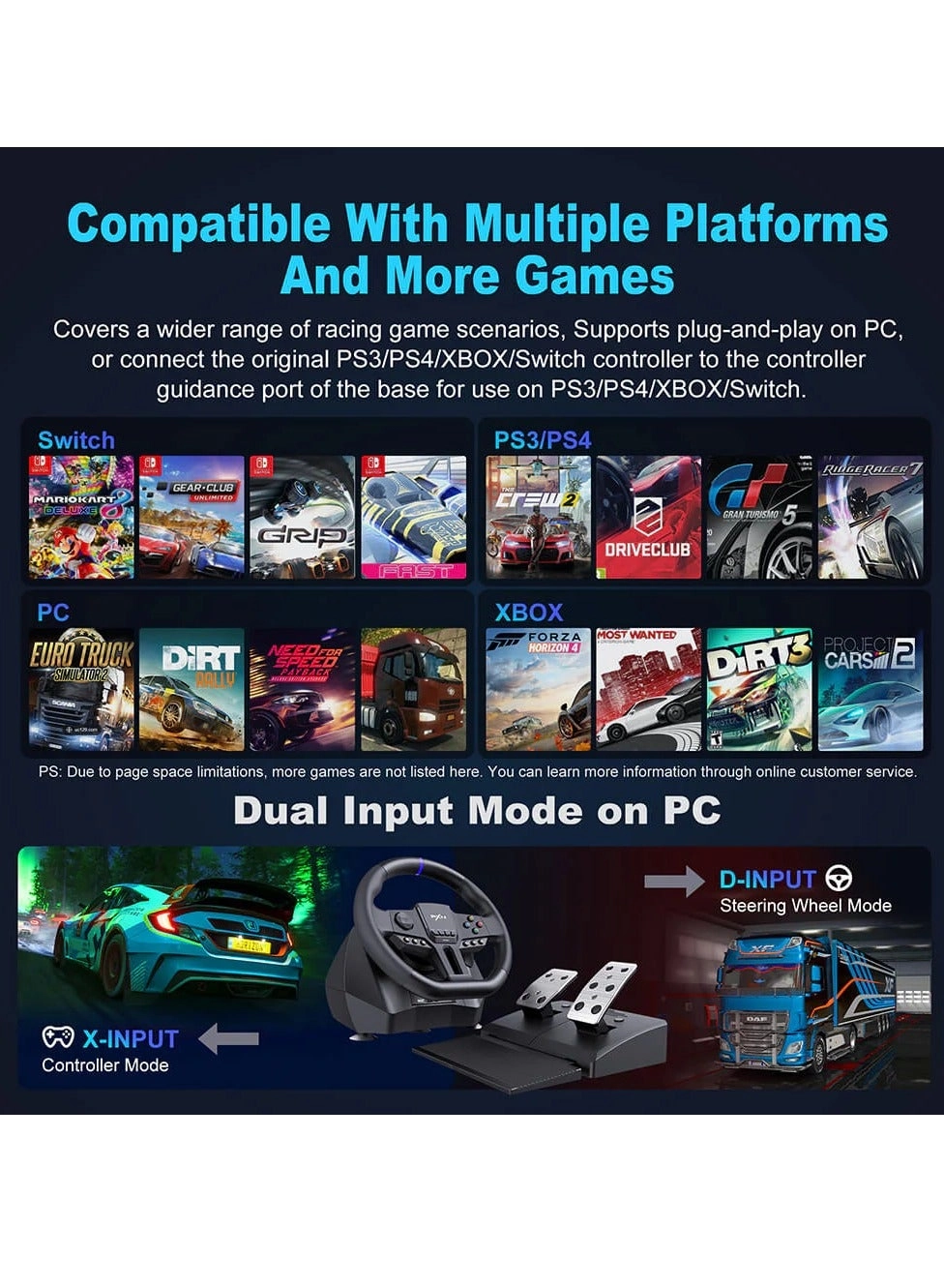 V9 Gen 2 Racing Wheel & Pedals - PC/Xbox/PS4/Switch