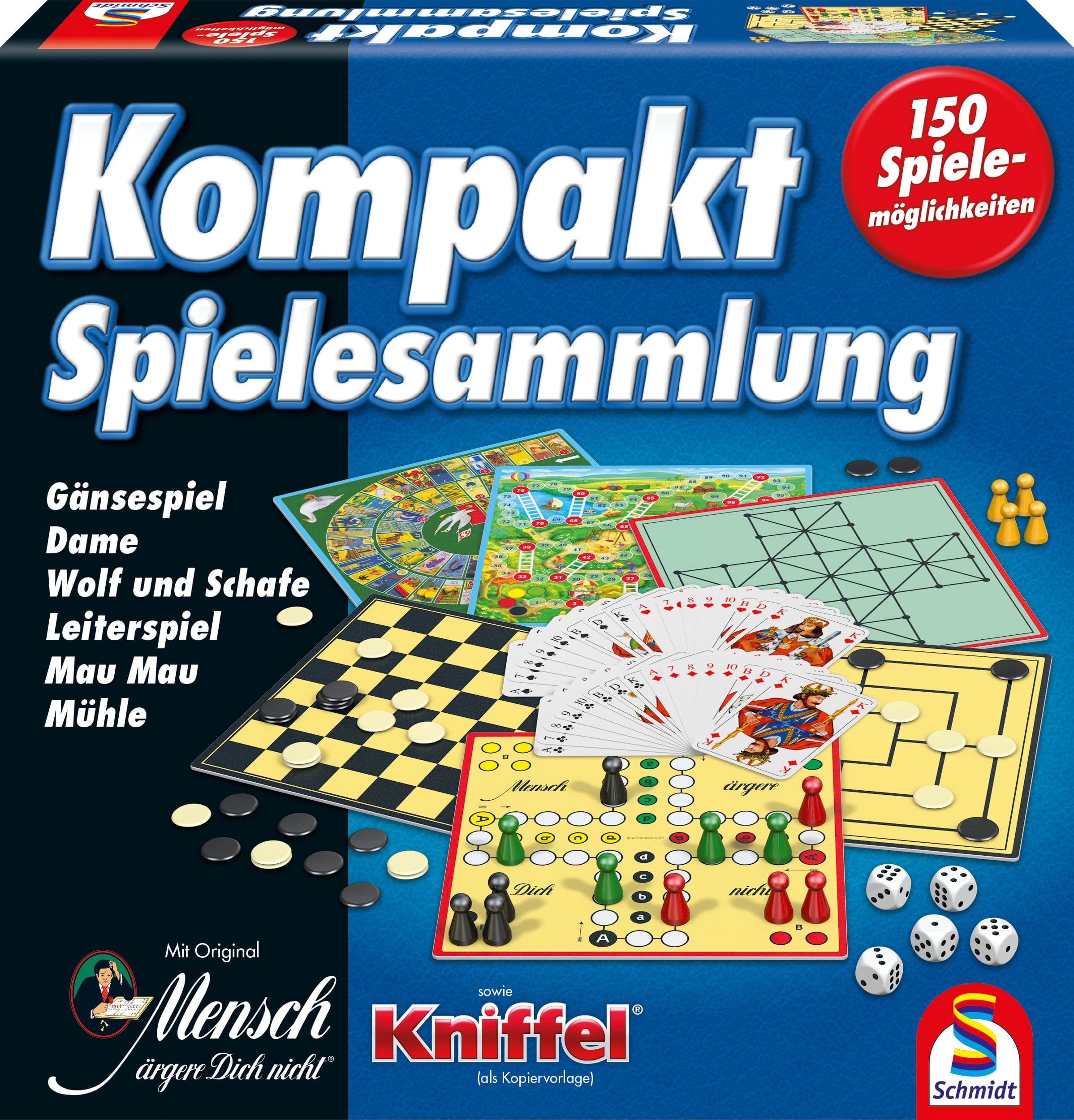 Schmidt Spiele Compact Games Compendium - 150 Games (German)